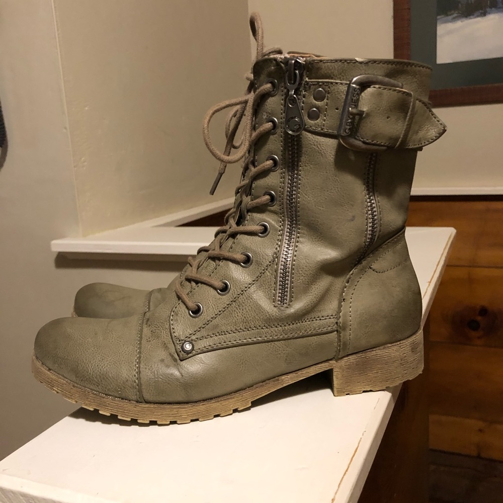 GUESS Leather Ankle Boots